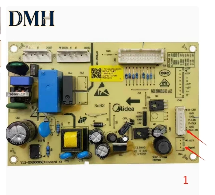 

Новая плата управления для холодильника Midea V1.2-20180605 AR-BCD170WE-PR 17131000012809 UR-BCD296WE-SQ 17131000008142 HGFM-531ML 531ME