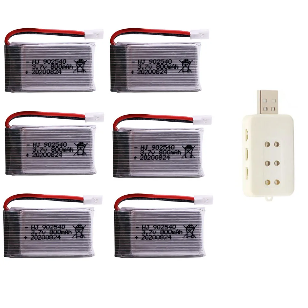 Lipo Battery 3.7V 800mAh 902540 for Syma X5 X5C X5C-1 X5S X5SW X5SC V931 H5C CX-30 CX-30W RC Quadcopter Drone Spare Parts for 1s