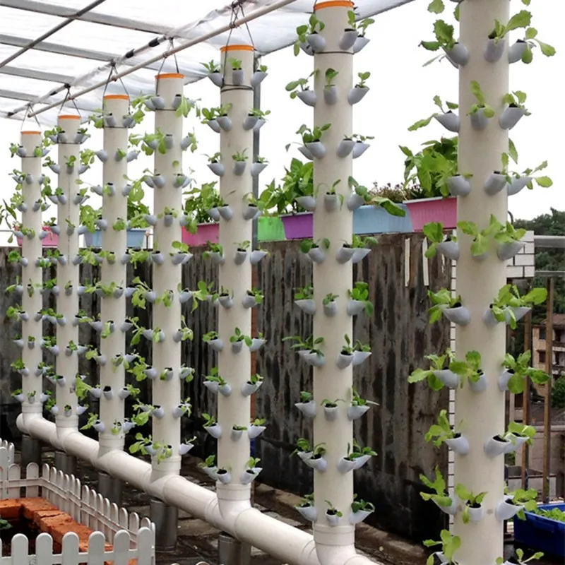 5pcs DIY Garden Balcony Strawberry Planting Planter Pot Farm Greenhouse Vertical Hydroponic Growing System PP Colonization Cups