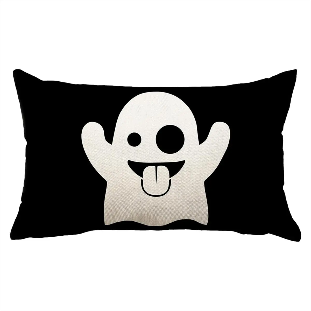 AA83 Halloween Ghost Pillowcase, Holiday Living Room and Bedroom Decoration, Sofa Cushion Cover, 30x50cm Without Pillow Core