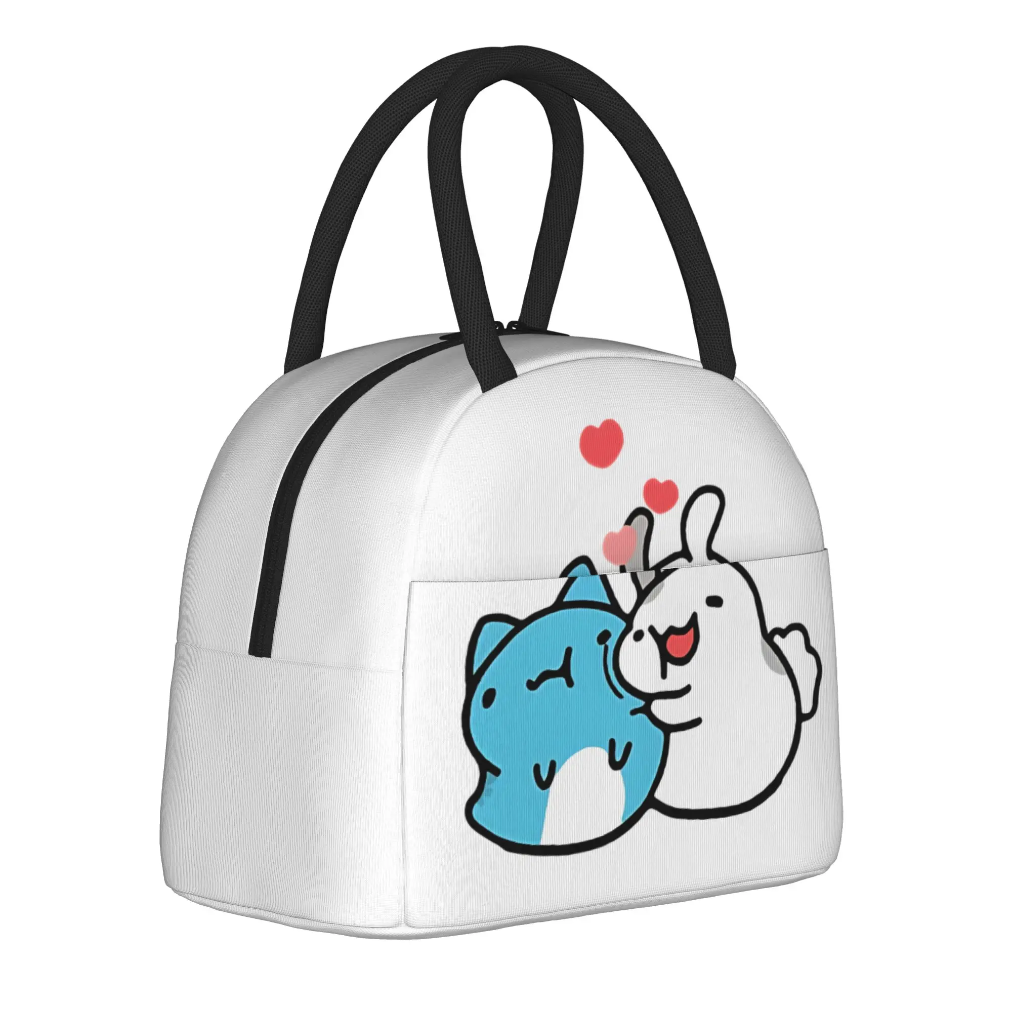 Love Cat  Bugcat Capoo  Bug Catw Insulated Lunch Bag Portable  Reusable Cooler Bag Lunch Box Tote Beach  Picnic Food Bag