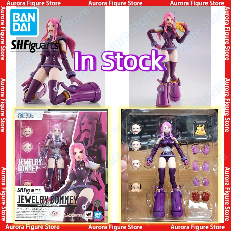 

В наличии Bandai One Piece S.H.Figuarts SHF Jewelry Bonney Future Island Egghead Луффи Аниме Фигурки Игрушки Модели ПВХ Подарок
