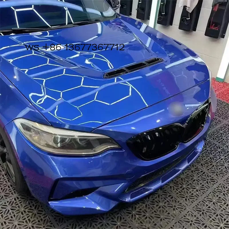 2014-2020 2 Series F22 M3C غطاء سهل التركيب أغطية المحرك الأمامية المصنوعة من الألومنيوم الحديدي #1