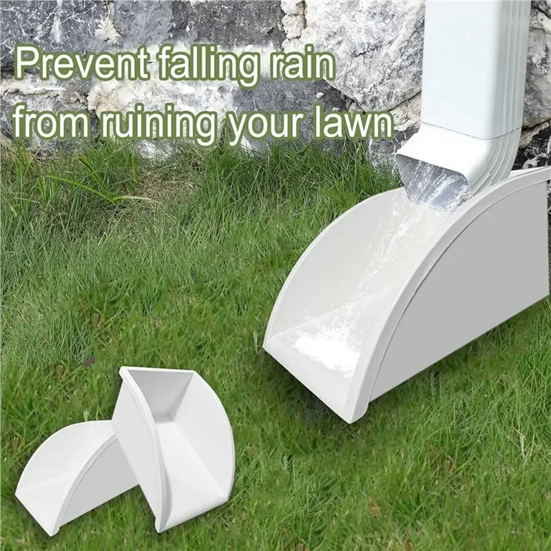 A33Z-2 Pcs Rain Gutter Downspout Splash Blocks,Splash Blocks For Gutters Downspouts, Protecting Drainage On House