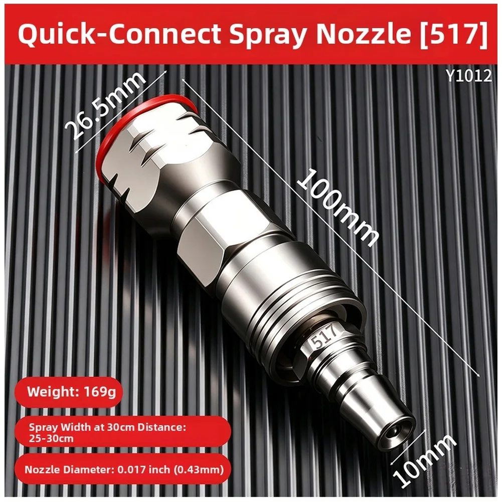 Paint Sprayer Stainless Steel Quick Connect Spray Nozzle Type 517 519 Quick Coupler Adapter Accessories For Paint Sprayers