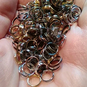 50-200pcs 4 5 6 8 10 12 mm Open Jump Rings Double Loops Split Rings Connectors For Diy Jewelry Making Findings Accessories