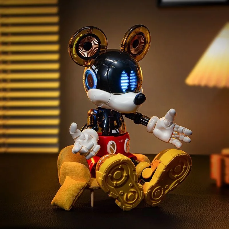 Disney Mickey Donald Duck Action Figures Anime Cartoon Cyber Character Model Bricks Desktop Ornaments Assembly Toys Holiday Gift view 6