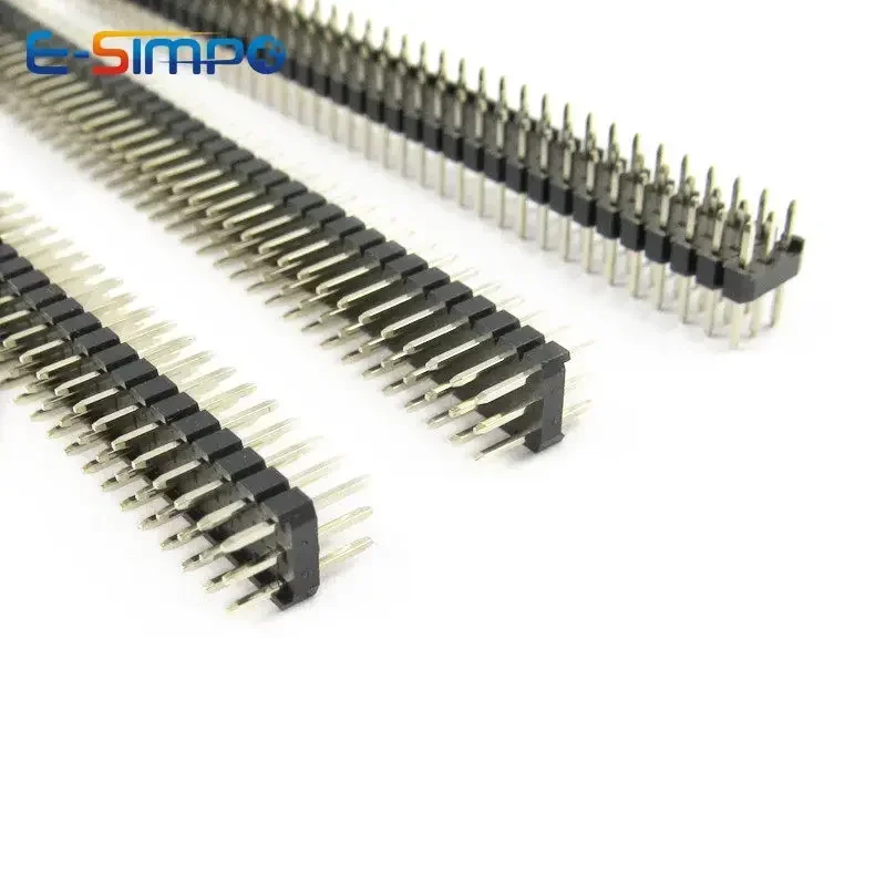 5 sztuk 2.54mm 3*40P potrójny rząd prosty 90D kąt prosty R/A Breakaway Rohs złoty PCB męski żeński złącze pinowe 3x40pin — zdjęcie 3