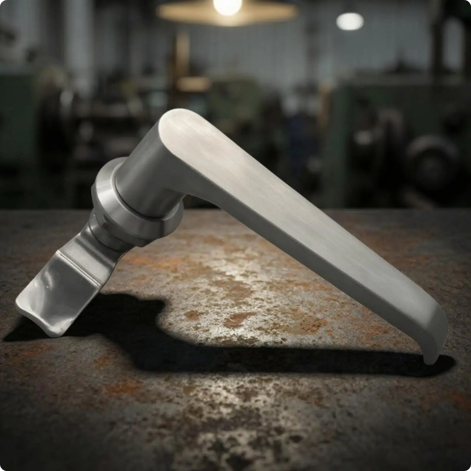 Stainless Steel Cabinet Swing Handle Lock Rust Resistant L-Shaped Swing Handle
