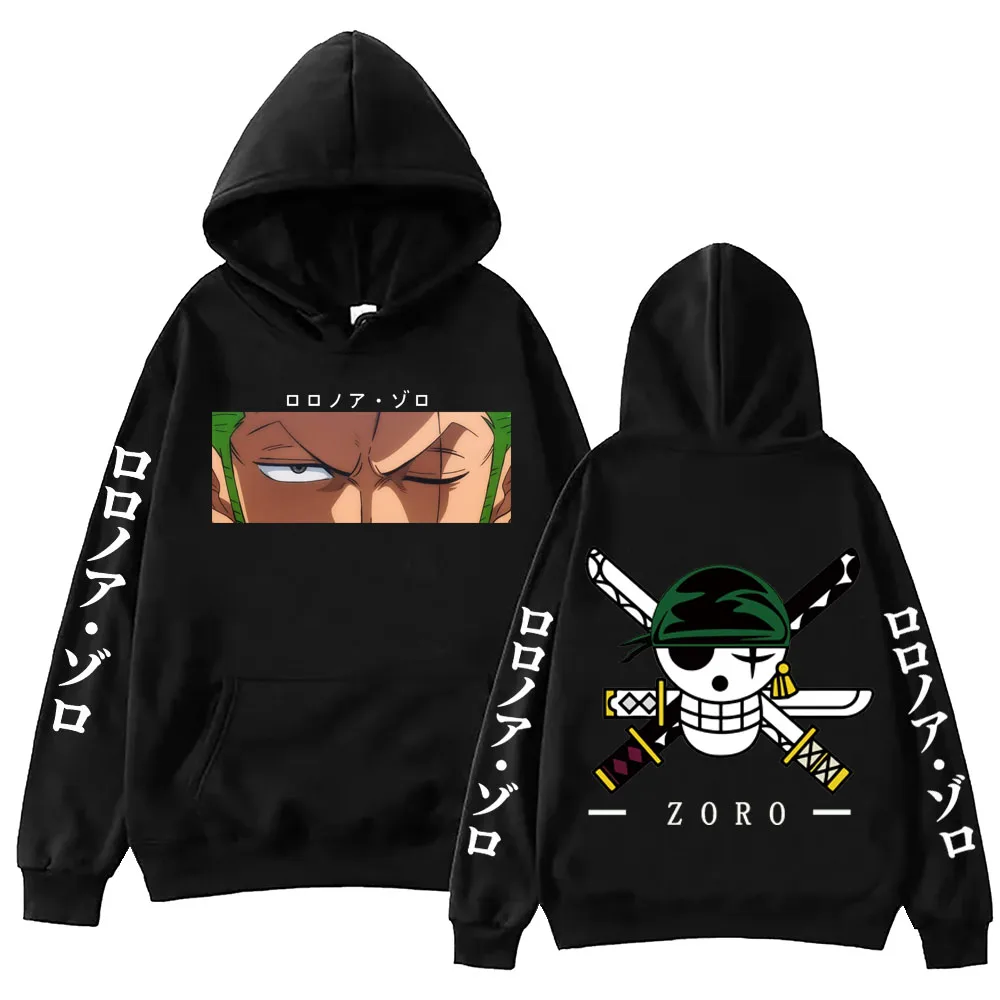 

One-Piece Zoro Anime Hoodie Harajuku Hip Hop Pullover Tops Sweatshirt Gift