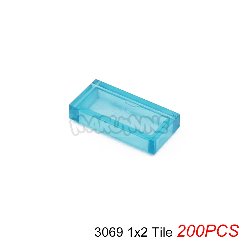 MARUMINE Transparante MOC Bouwstenen Baksteen Onderdelen Tegelplaat Basis Accessoires Compatibel met 98138 3070 3069 3023 3024 2431