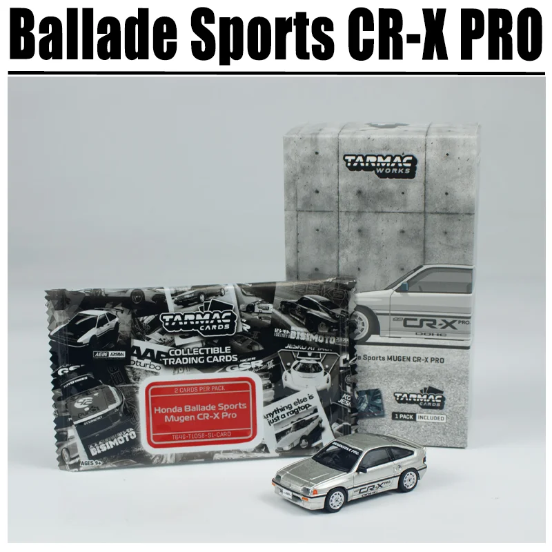 Tarmac Works 1/64 Ballade Sports MUGEN CR-X PRO alliage jouet véhicule à moteur moulé sous pression en métal modèle cadeaux