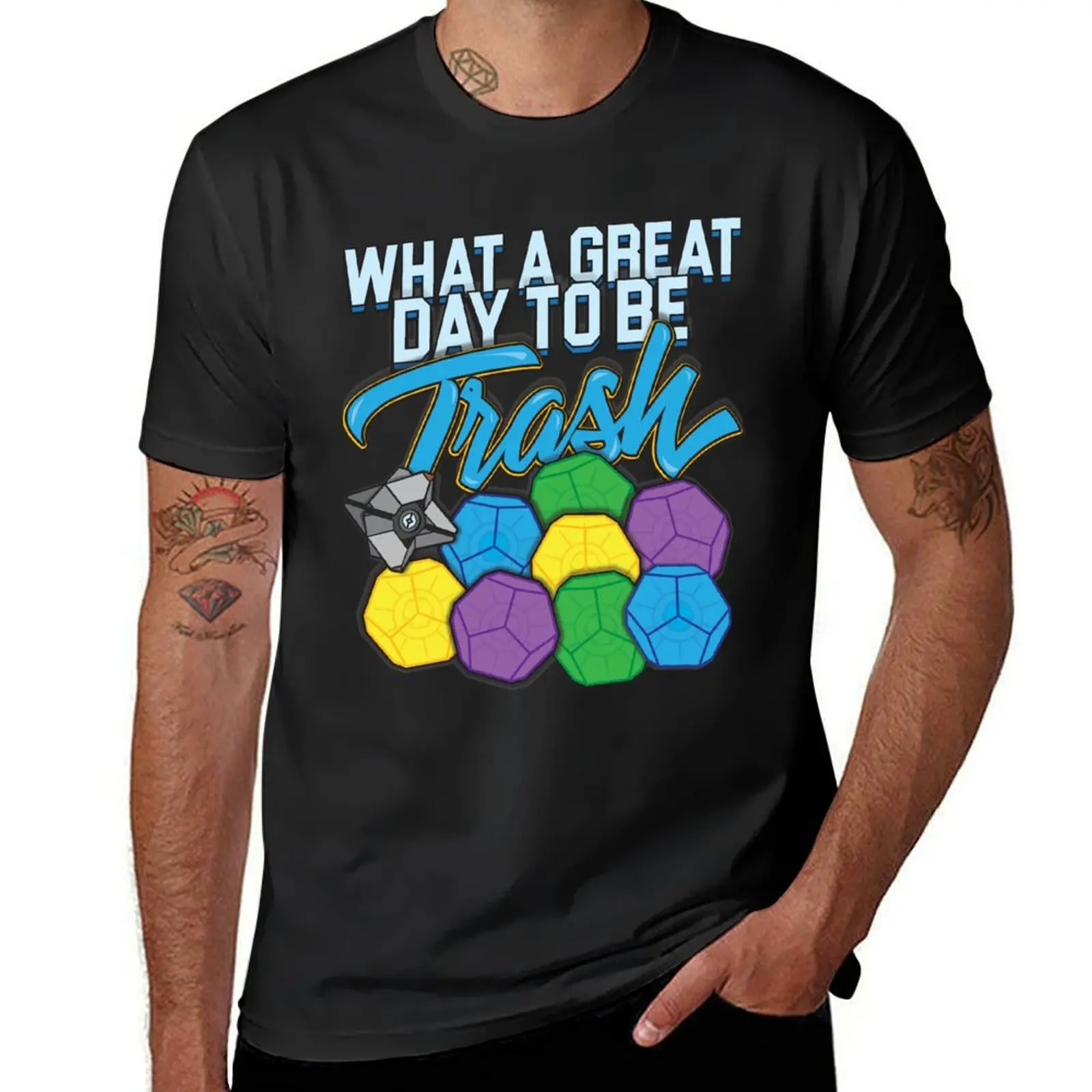 A Great Day to Be Trash T-Shirt quick-drying oversized vintage mens white t shirts