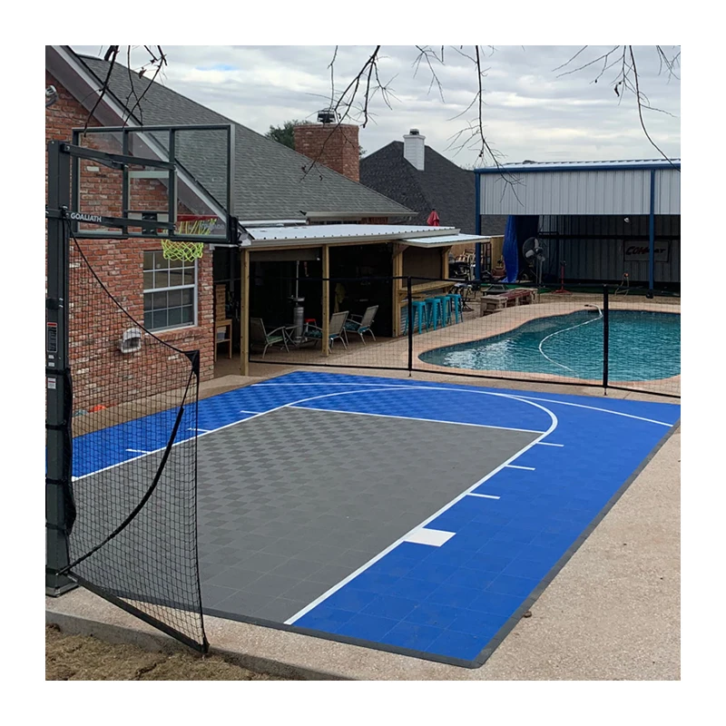 

Portable Outdoor PP Plastic Interlocking Modular Interlocking Basketball Court Tiles Basketball Court