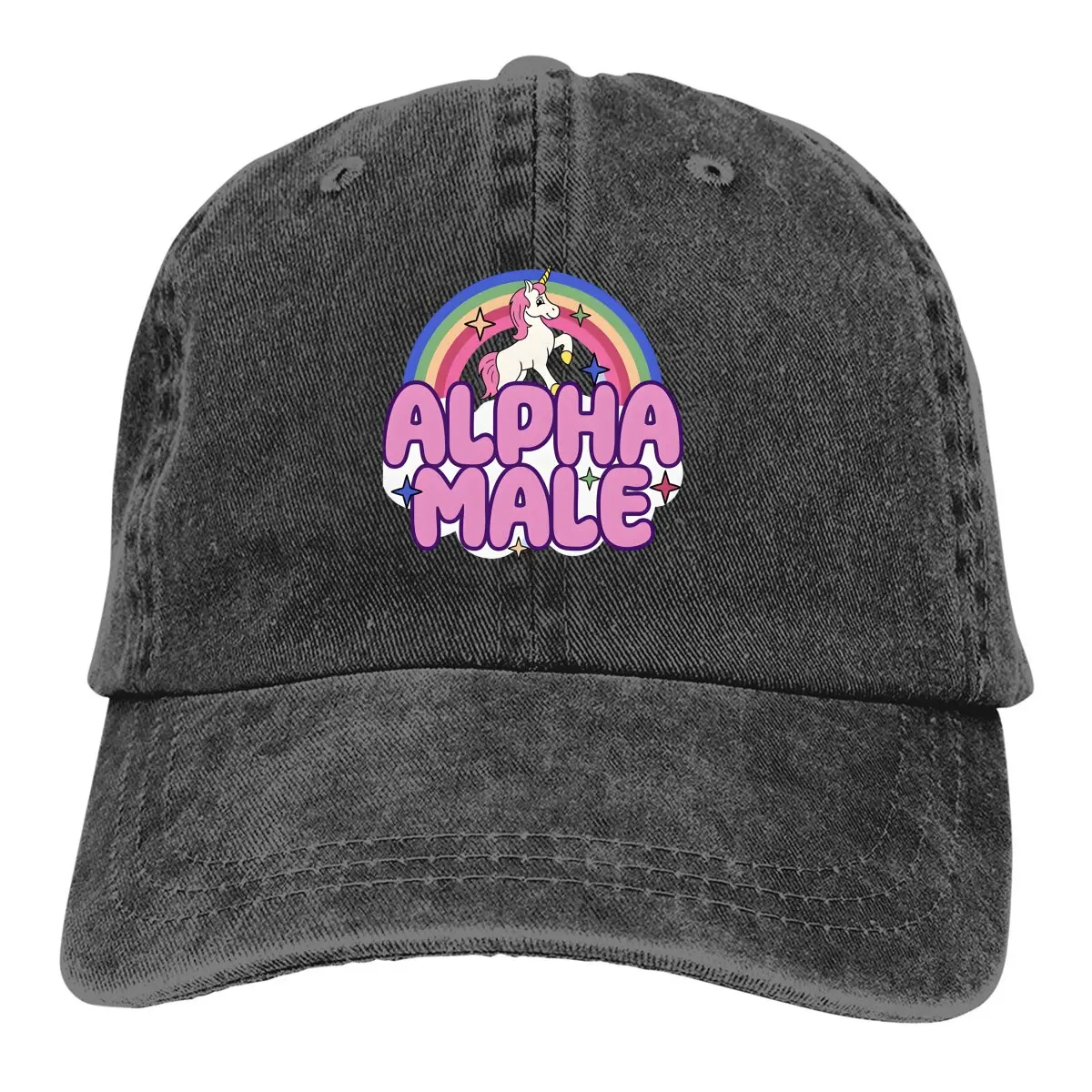 Alpha Male Baseball Cap Men Hats Women Visor Protection Snapback Cute Unicorn Cartoon Caps