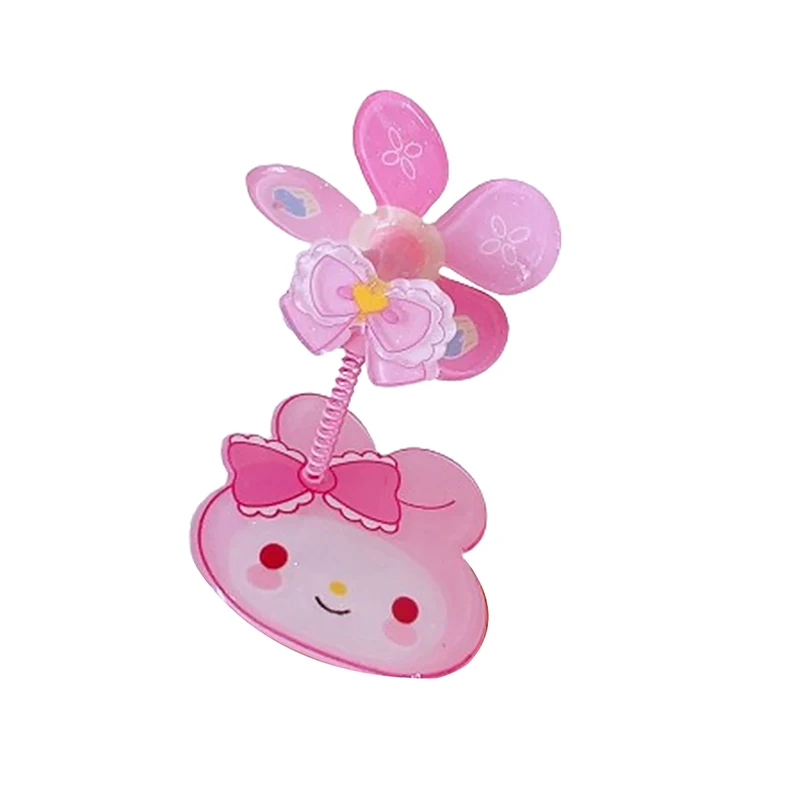 Creative Cute Rotating Pinwheel Hairpin Small Windmill Hair Clip Cute Cartoon Bangs Clip Princess Hair Accessories