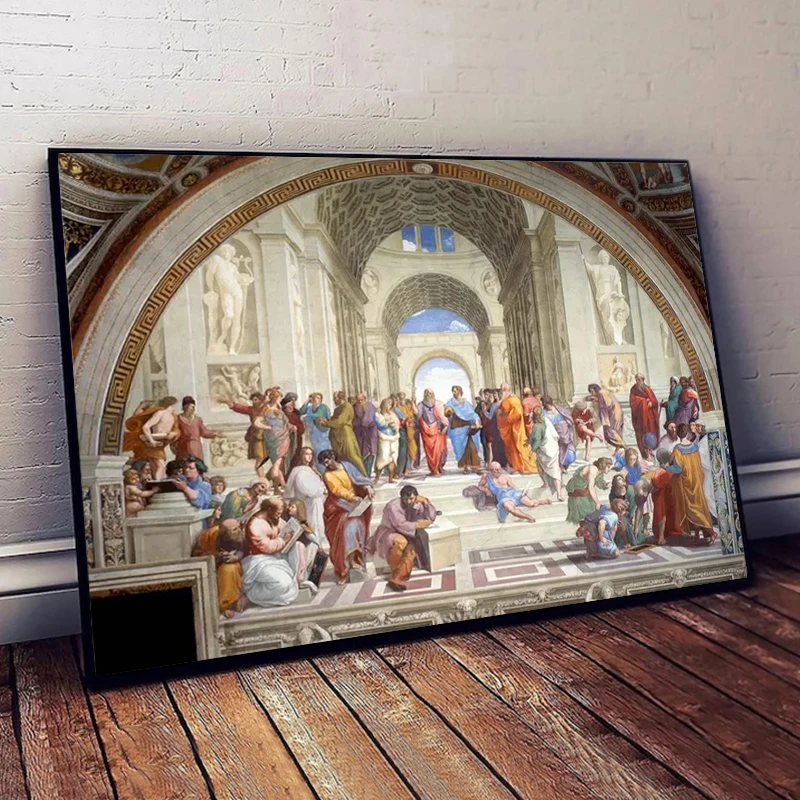 Vintage The Creation of Adam By Michelangelo Fallen Angel Canvas Painting Posters Prints Wall Art Picture Living Room Home Decor