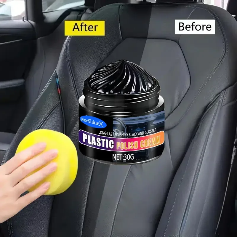 Cross Border Car Interior Repair, Polishing Wax, Black Gloss Repair Agent for Seats and Tires, Car Interior Cleaning