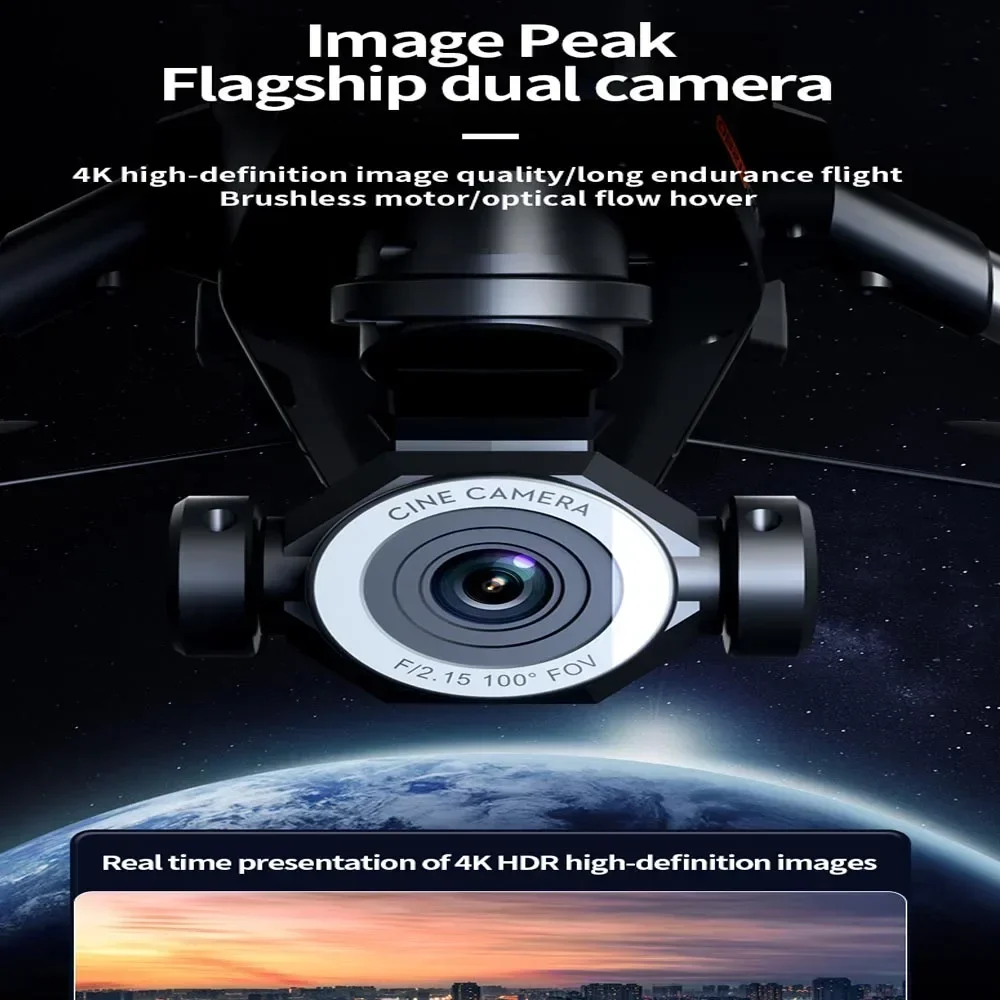 H35 4k dron profissional sem escova de câmera dupla aeronaves drone rc drones wifi fpv quadcopter evitar obstáculos helicóptero brinquedos