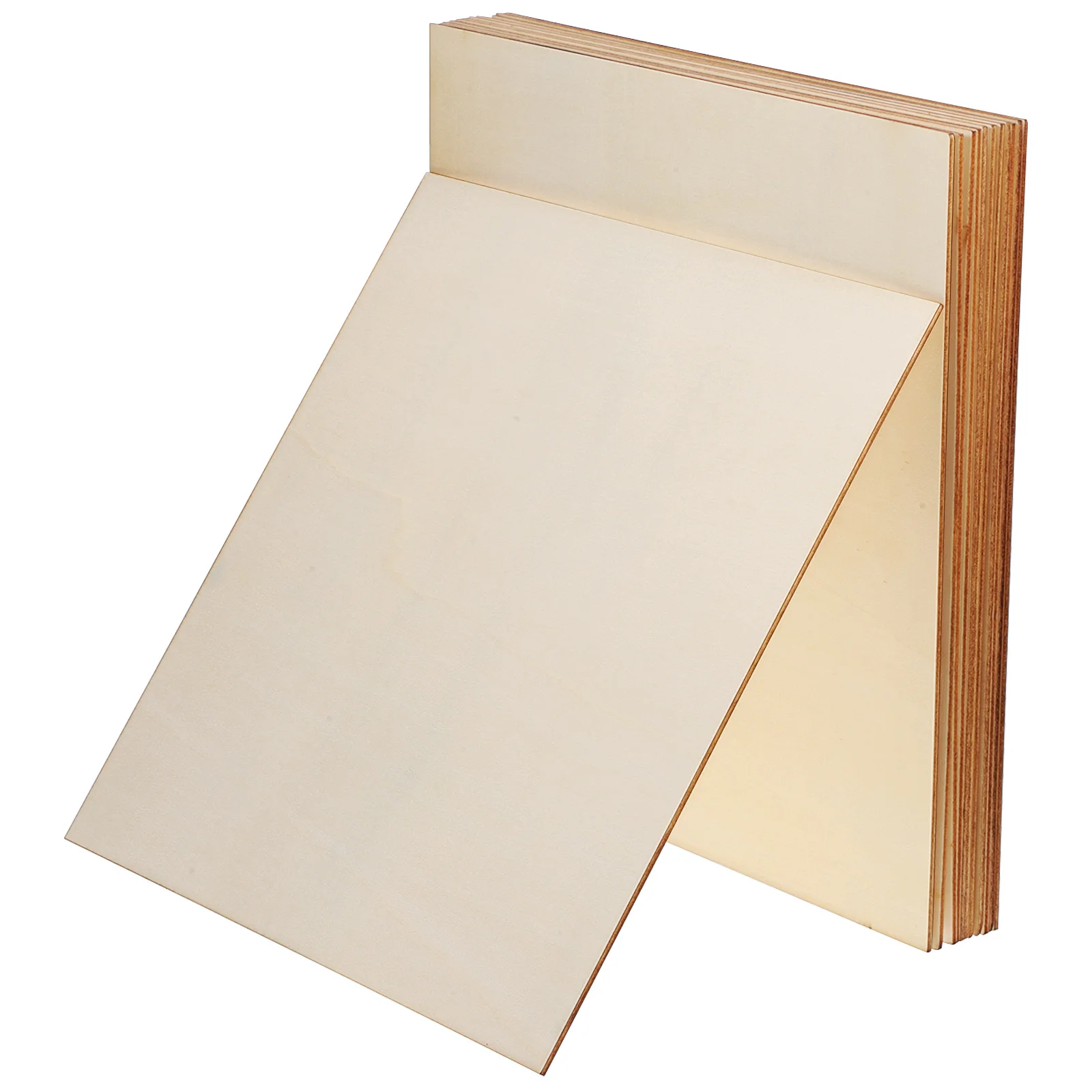

12Pcs Smooth Unfinished Plywood Wood Board Squares for Crafting Engraving Burning Carving Blank Wood Bases for Crafts