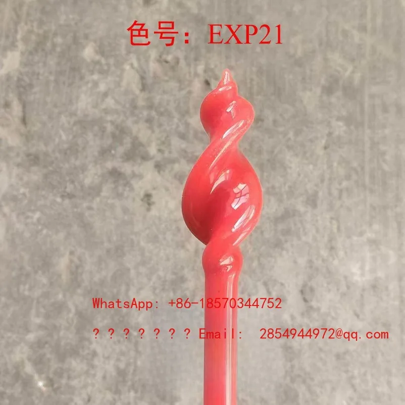 Grapefruit Orange Color-changing Material Glass Rod Hard Material Handmade DIY Raw Material