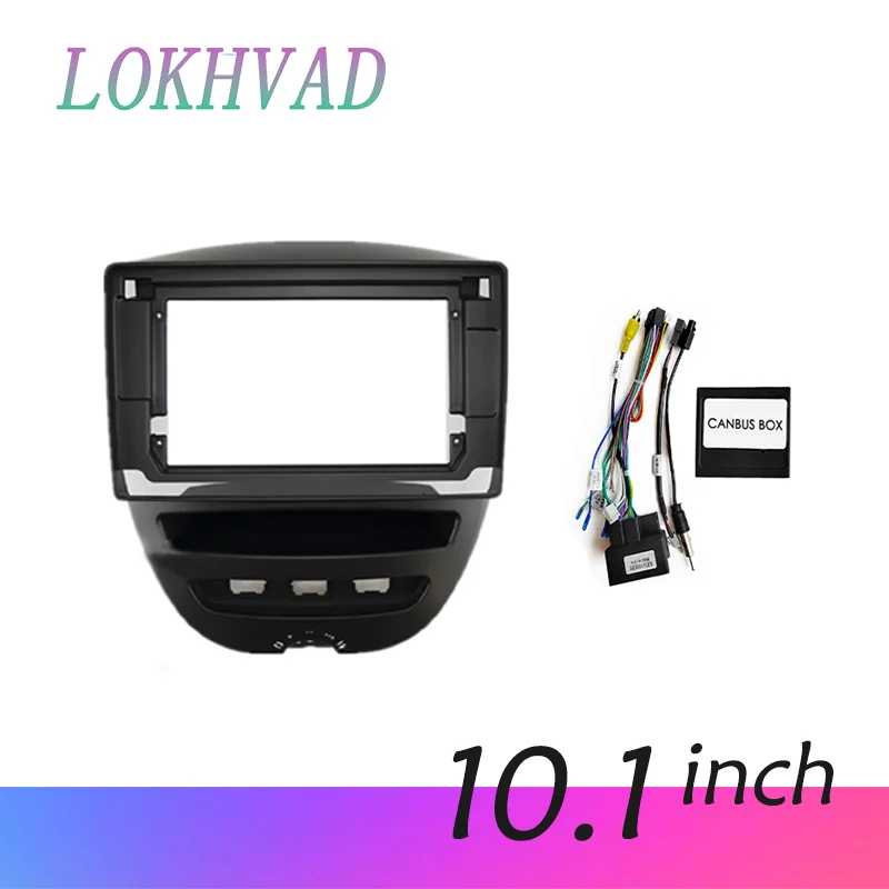 

Car Radio Frame for Toyota Aygo Citroen C1 Peugeot 107 2005-2014 Fascia Dash Kit DVD Radio Plastic Panel Stereo Cover 10.1 Inch