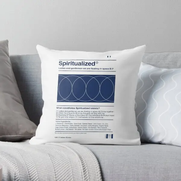 

Spiritualized Ladies And Gentlemen We Printing Throw Pillow Cover Decorative Waist Fashion Home Pillows not include One Side