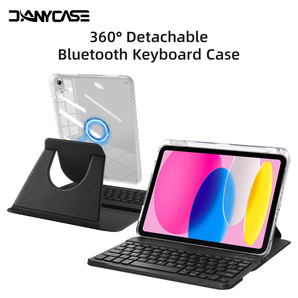 

Чехол-клавиатура Danycase Magic Keyboard для iPad Air 11 13 M4 2026 M3 A16 11-го поколения, Air 4 5 6, iPad Pro 11 12.9 13'' M5 M4, умный магнитный чехол-клавиатура