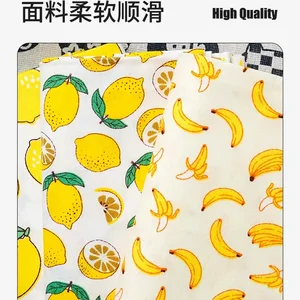 Baumwollstoff für Blatt und Tischdecke, handwerkliche Schalenstoff, Chinofrüchte, Ananas, Erdbeer, Pfirsich, Kleid, 145x50 cm 12 Hauptverkaufs Erdbeerstoff - №3