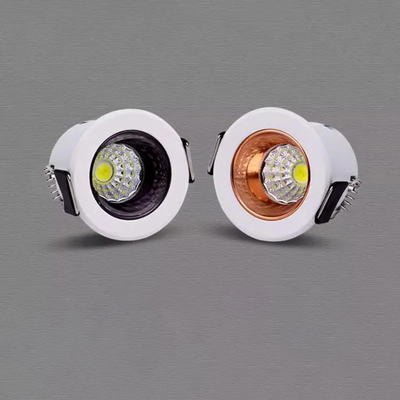 led mini down light 3W 5W dimmable spot light recessed lights 110V 220V Driver Included for home showcase cabinet hotel