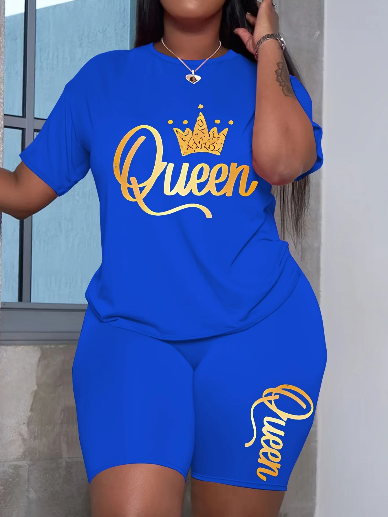 

2025 Leisure Outdoor Sports Short Sleeve Set 3D Printed T-shirt and Shorts Set Round Neck Short Sleeved Top and Shorts Set