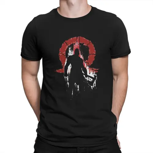 God Of War Kratos-camisetas originales para hombre, camiseta personalizada con silueta, Tops de nueva tendencia 6XL