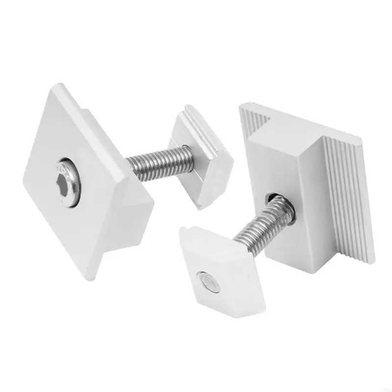 10Pcs Solar Middle Clamp For Frame Height 30- 45mm Aluminum Photovoltaic Bracket