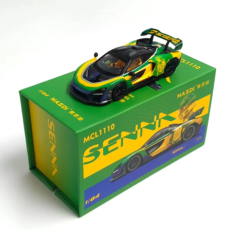 masdi-1-64-セナ特別版合金車モデルコレクタブル玩具ユニークなギフトシーンシミュレーションデスクトップクリエイティブ