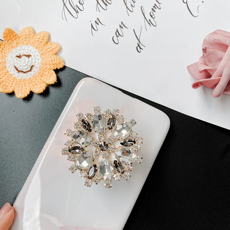 Anneau de support de téléphone en brique d'eau brillante de luxe, support de prise de téléphone pour iPhone, Xiaomi, Samsung, support de poignée de téléphone, support rapide