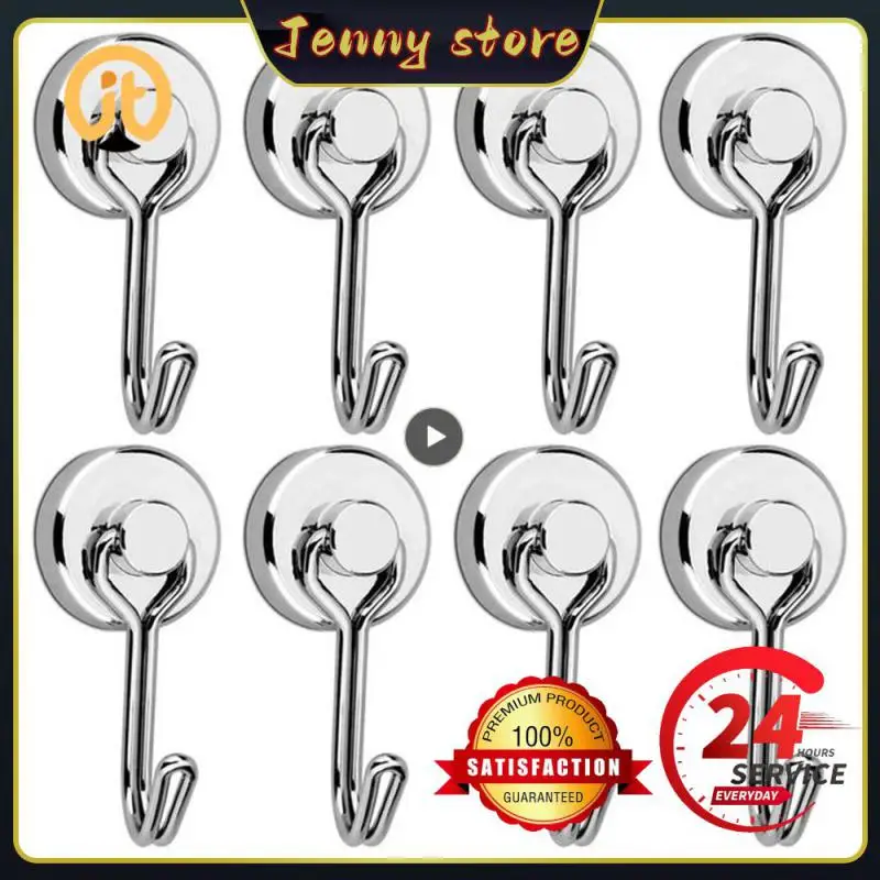 

Hooks Metal For Kitchen Office Bedroom Bathroom Heavy Duty 360 ° Rotary Folding Multi-purpose Home Organization Magnetic Hook