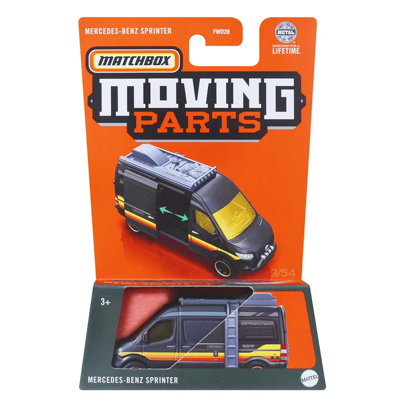 Mattel Matchbox Car Moving Parts Toys Boys 1/64 Diecast Mercedes Benz Sprinter Honda Buick Riviera Fir Truck Bizzarrini Model