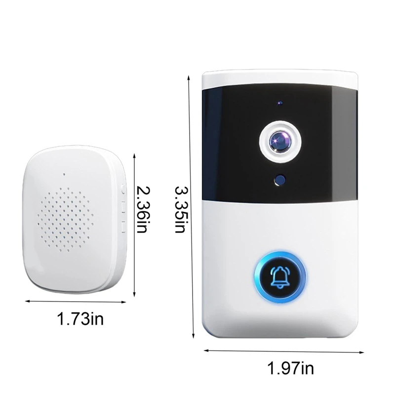 Wireless Doorbell With With Intercom Function Wireless Smart Doorbell With Night Vision Doorbell For Home Security
