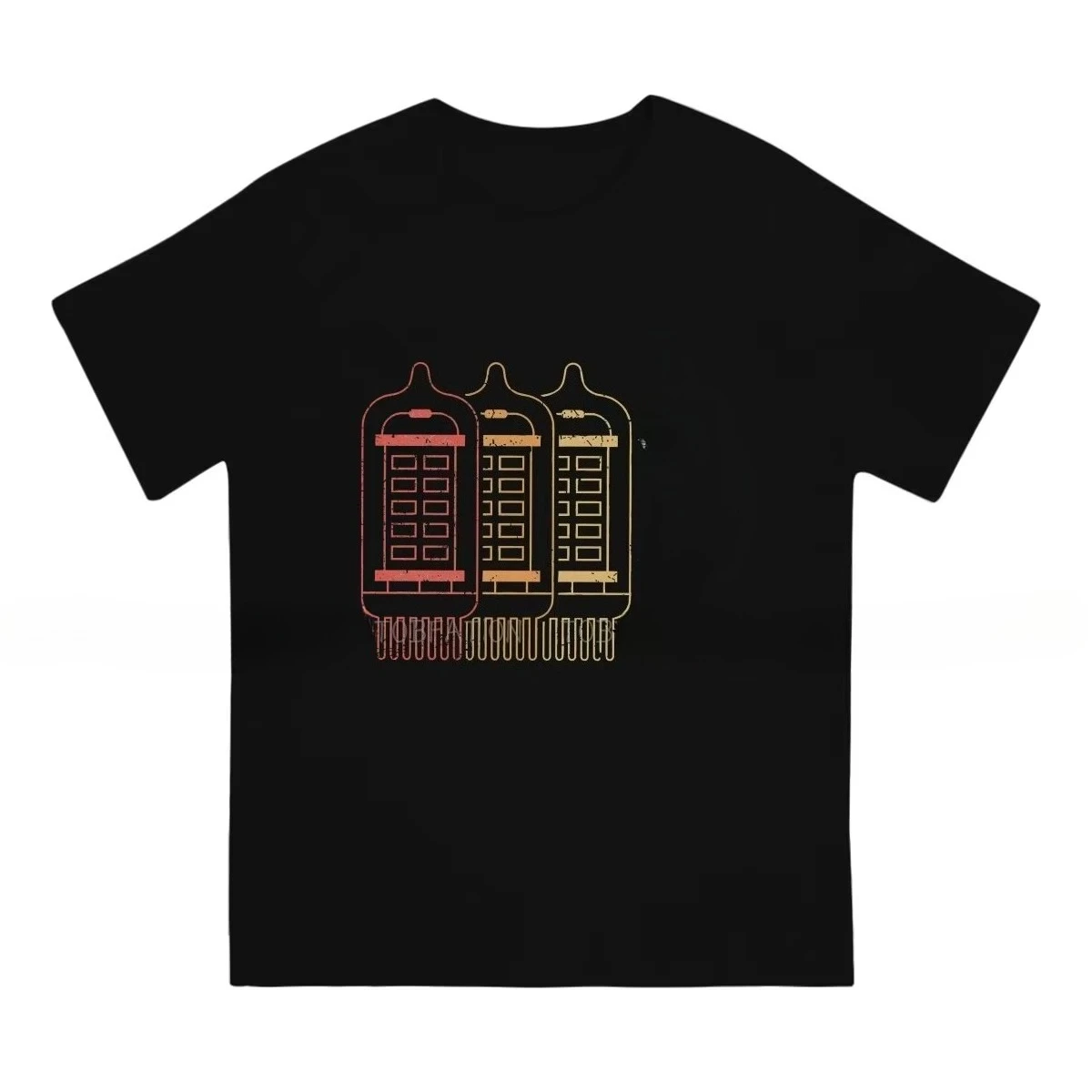 Retro Vacuum Tube Amplifier Graphic Tee Unisex Audiophile Music Lover Casual Streetwear Short Sleeve Tops for Men Women