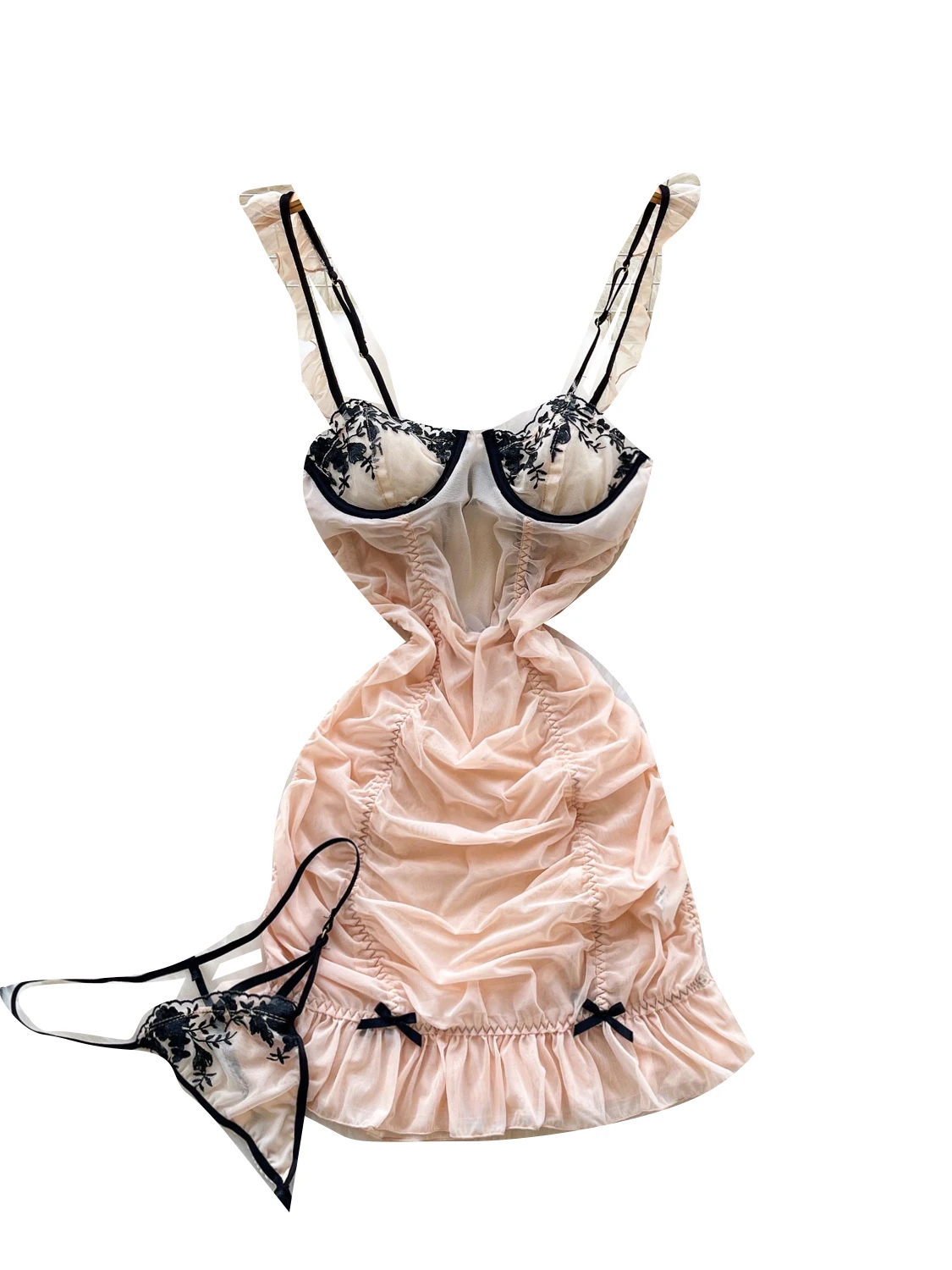 فستان نسائي قصير ضيق أنيق بدون أكتاف فستان نوم دانتيل مرقع فستان عتيق مثير فستان Y2k قطعة واحدة فساتين