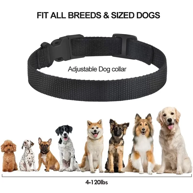 1/2/3pcs Automatic Anti Barking Dog Collar, Rechargeable Electric Training Collar for Dog,Safety Shock Collar for 4-120lbs Dog gallery 4