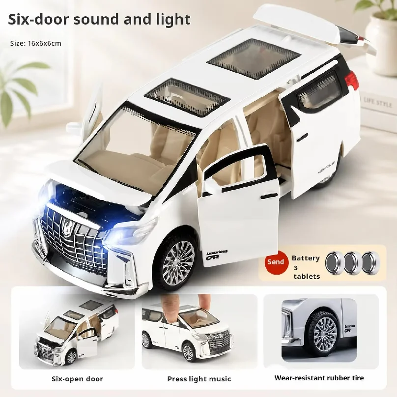 Children's Inertial Toy Car Model - Alloy with Light and Sound Functions - Commercial Vehicle Model Boys Children's Holiday Gift