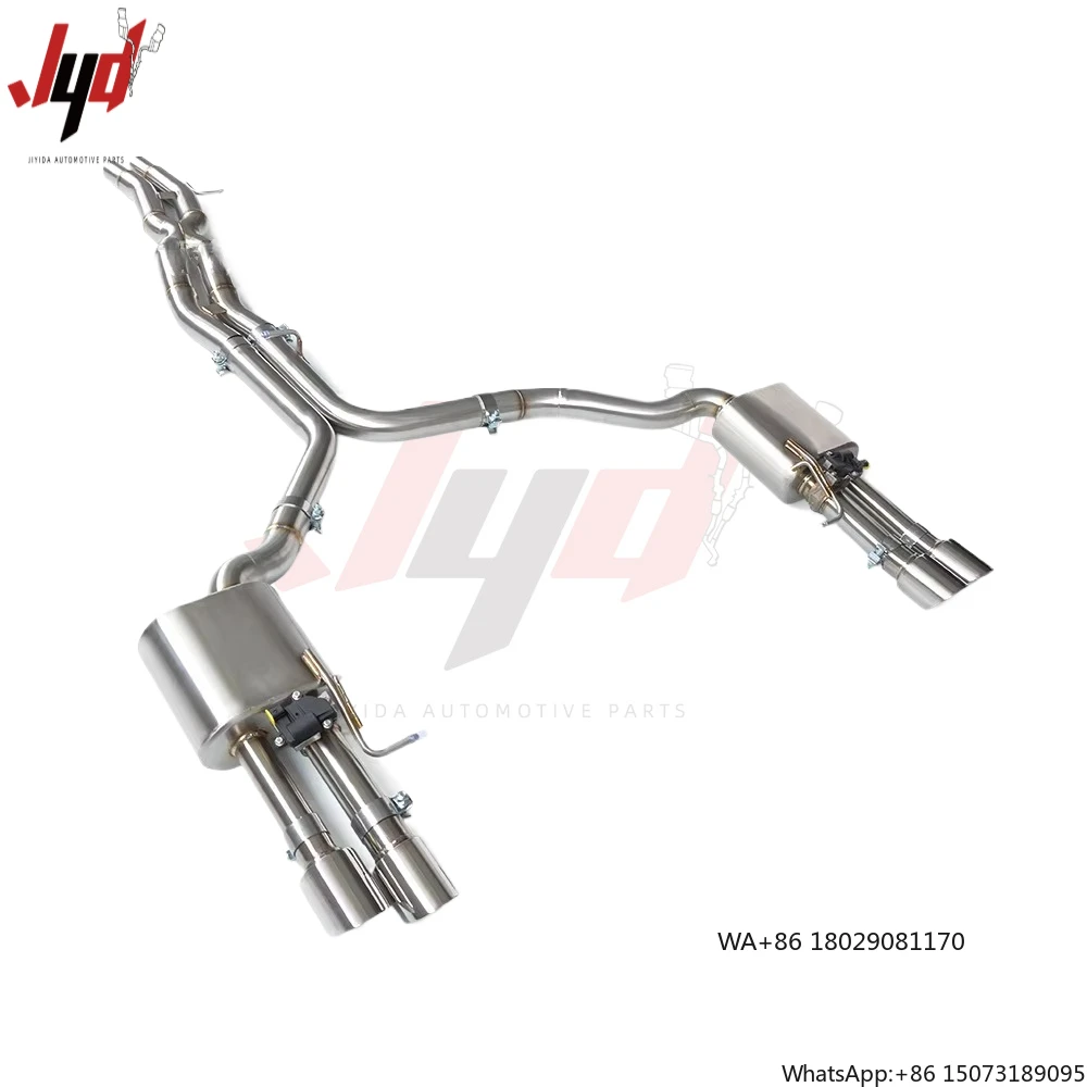 Catback Exhasut for  A7 C7 2012-2017 Cat Back Exhaust with Digital Valve Stainless Steel Custom Fit for 2.8L 3.0t Vehicles