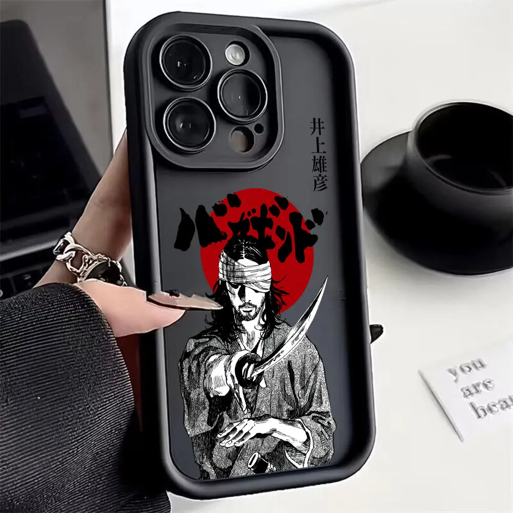 Japanese Anime Vagabond Samurai Phone Case for Motorola Moto Edge G15 G24 50 G35 G34 E14 G75 G PLAY G85 60 Neo Fusion Pro 4G 5G - view 3
