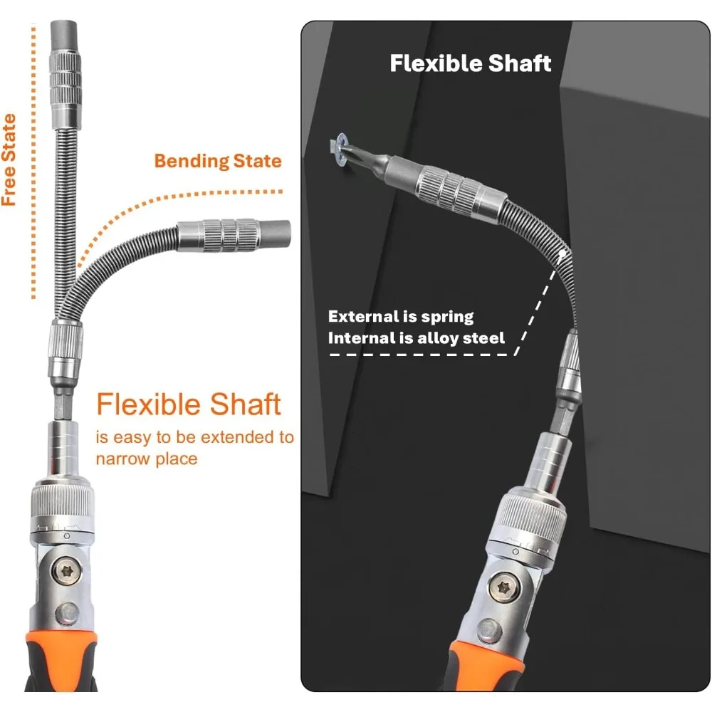 مجموعة مفكات براغي، 68 في 1، مآخذ وقم، طقم مفك براغي مغناطيسي مع عمود تمديد، أداة إصلاح للكمبيوتر الشخصي، Xbox، Bi #5