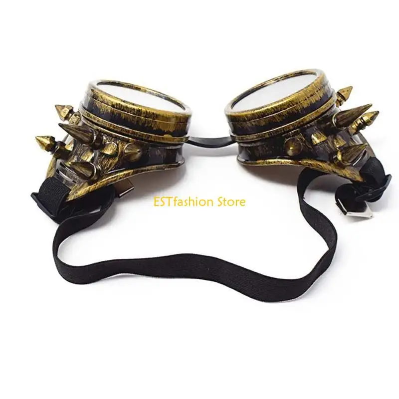 Y5GC wiatrakowe okulary przeciwsłoneczne mężczyzn Mężczyzn Women steampunk halloweenowe okulary imprezowe