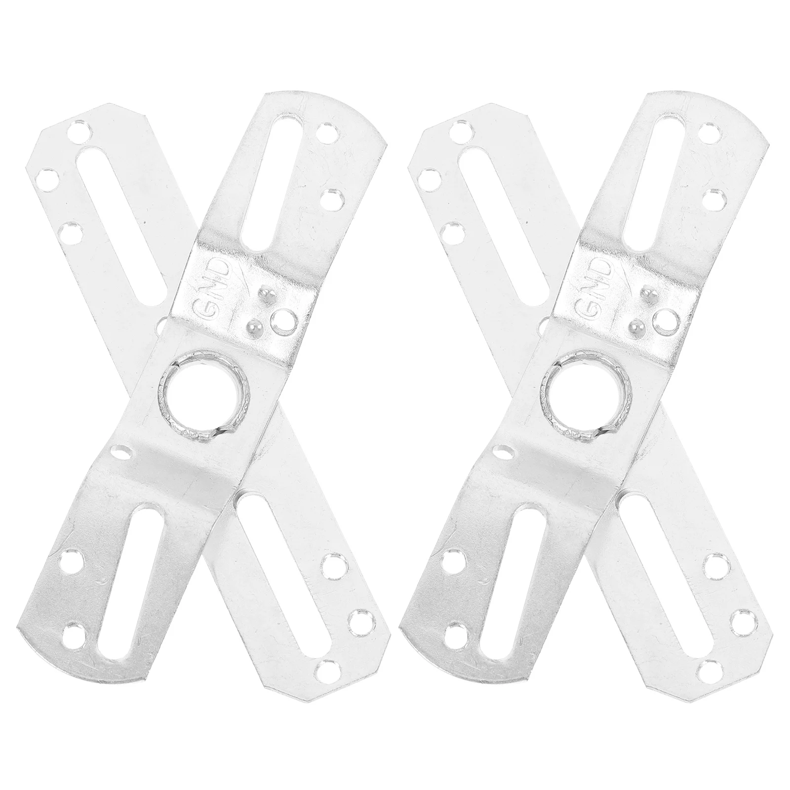 

2 Sets 105 Degree Rotatable Cross Wall Panel for Chandelier Ceiling Light Installation Accessories Stainless Steel Brackets Home