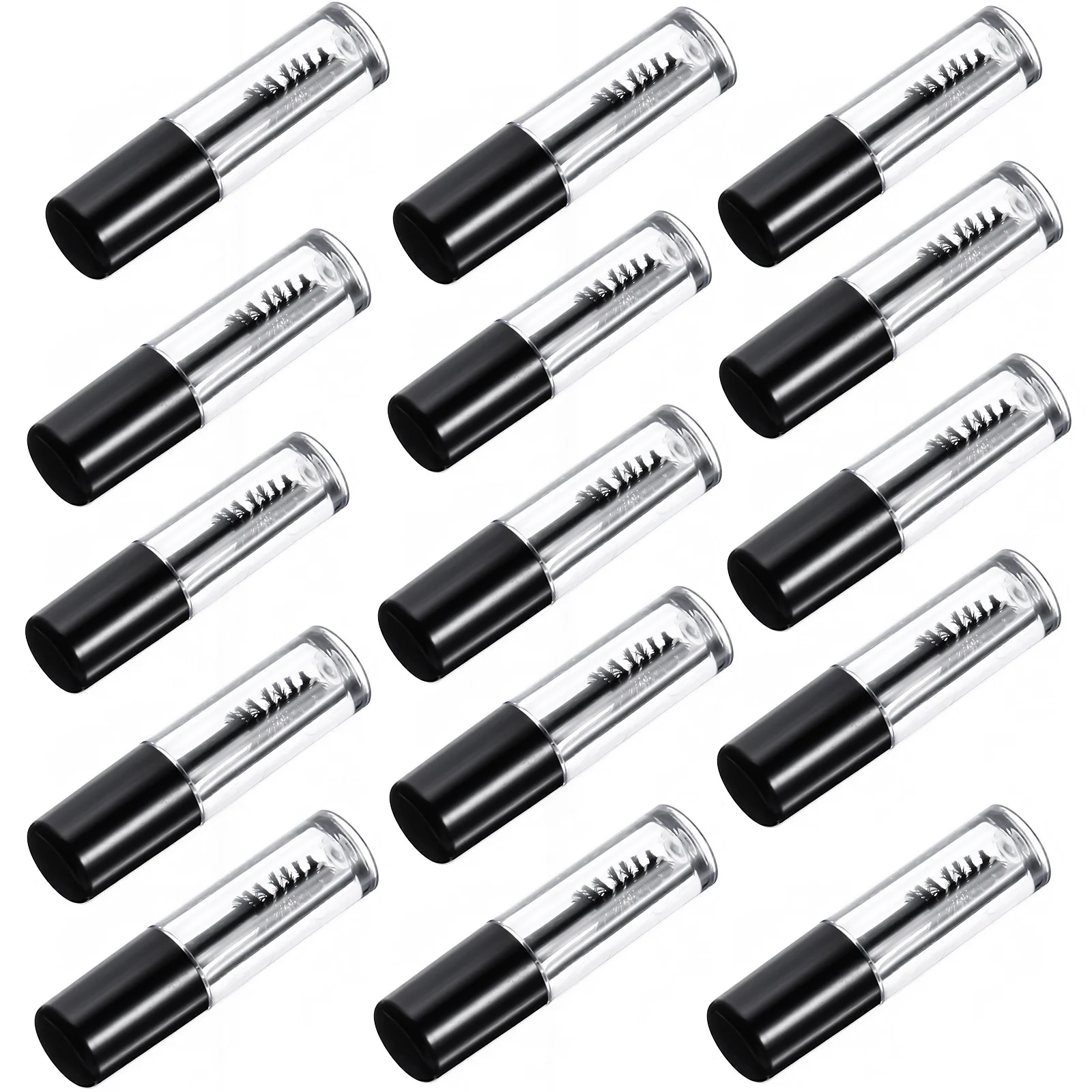 

20pcs Empty Mascara Tubes Refillable Mini Travel Size Anti-Leak Clear Lash Bottles for Eyelash Cream Portable Storage Containers