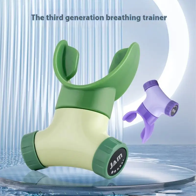 The Third Generation Portable Lung Respiratory Trainer - Adjustable Resistance Enhances Breathing Strength for Fitness & Recover