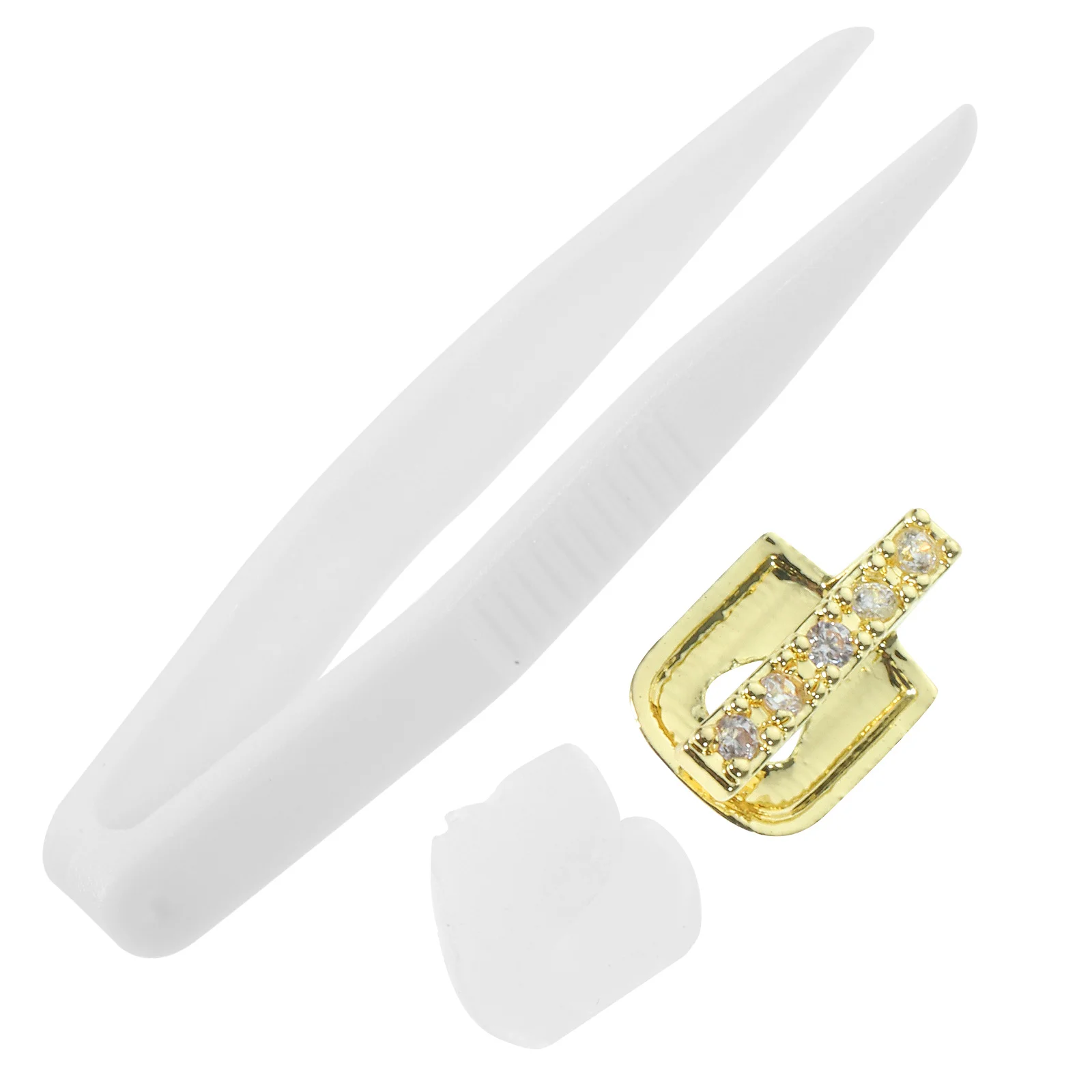 Strass Zähne Grill Hip Hop Metall Schmuck Für Rapper Cosplay Requisiten Dekorative Mund Grill Glänzende Gefälschte Zähne Party Zubehör